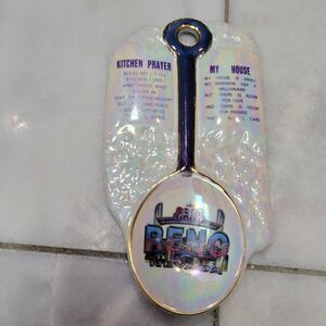 Vintage Wall Plaque "Kitchen Prayer" Spoon Rest "My Home" Hand Painted